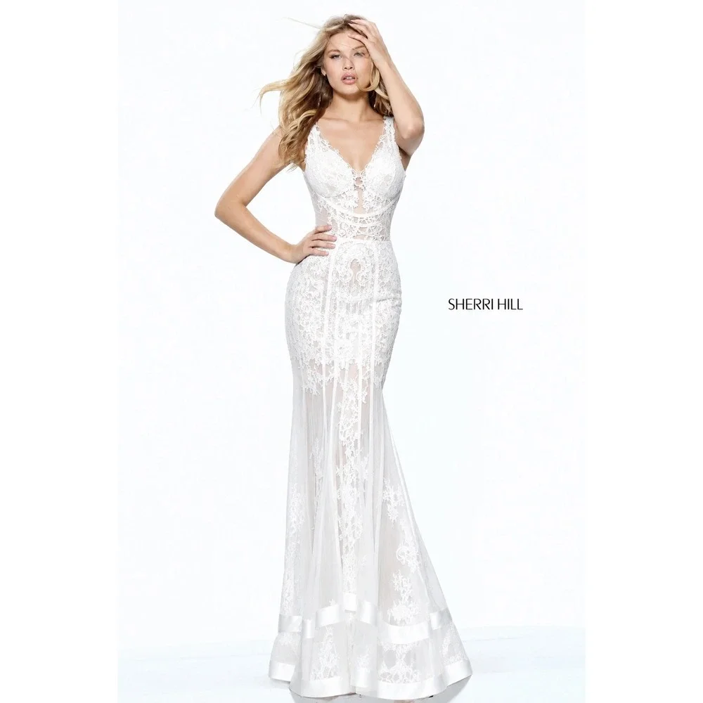 sherri hill white mermaid dress 44395 Miss Priss Prom and Pageant store, Lexington, Kentucky, largest  selection of Sherri Hill prom gowns